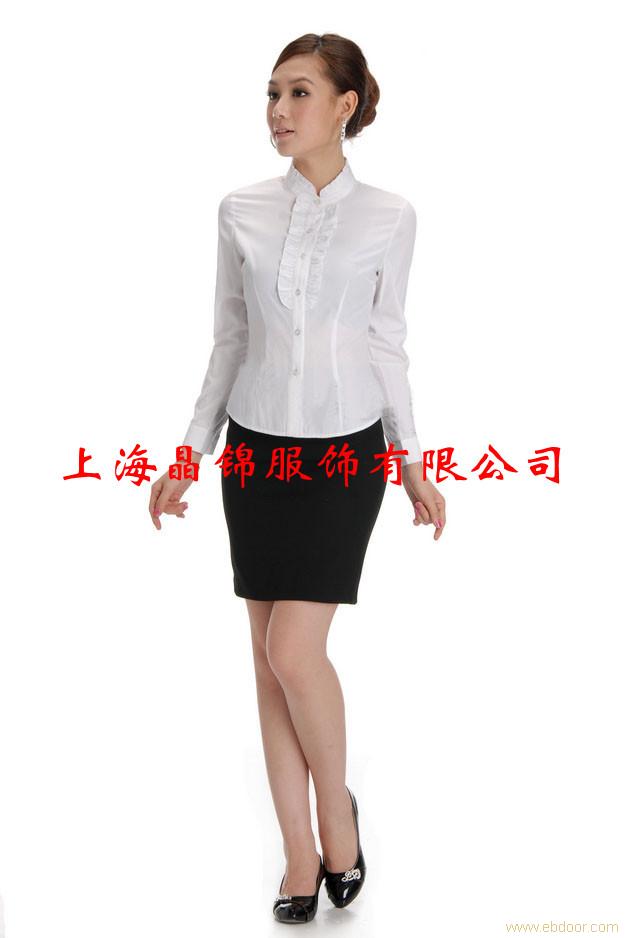 女士衬衫定做 职业装衬衫 上海晶锦服饰定做衬衫