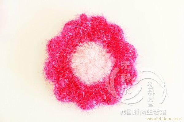 1P花型亮丝洗碗布_韩国日用品批发