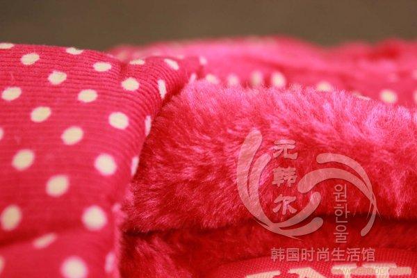 韩式蝴蝶结花边女拖