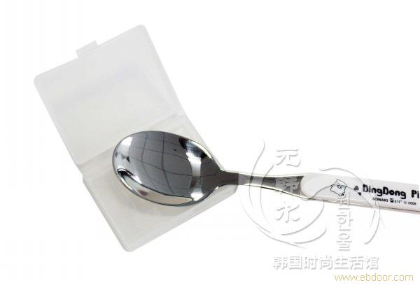 黑白猪带保护套钢勺