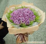 紫玫瑰33枝-上海市鲜花速递 上海市实体花店