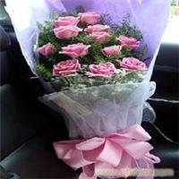 紫玫瑰11枝-上海鲜花店 上海市鲜花速递