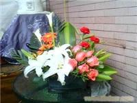 马蹄莲百合台花-上海鲜花网