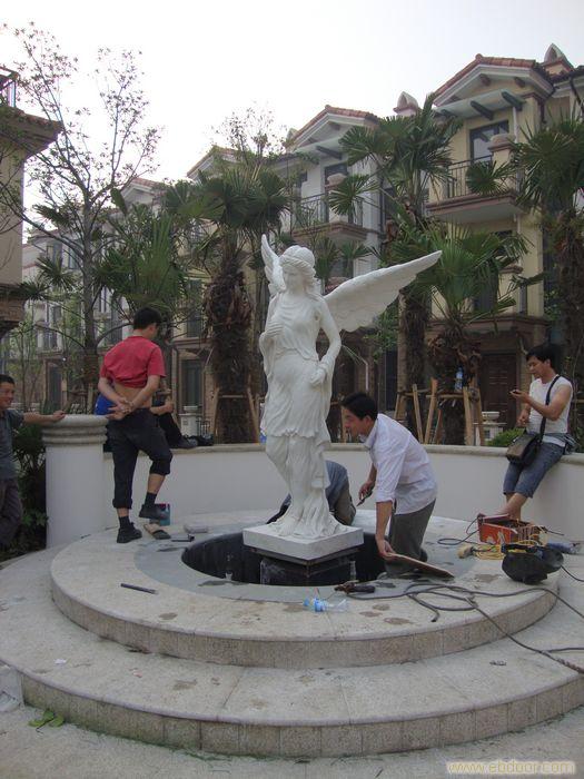上海砂岩花钵花盆、雕塑喷泉制作
