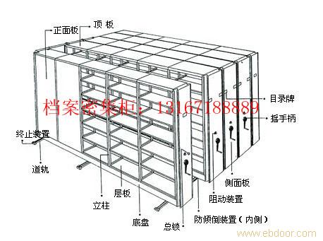 档案密集架安装图/图书架/文件柜/钢质办公家具生产厂