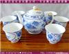上海青花茶具定做,白玉瓷商务茶具,上海礼品茶具套装