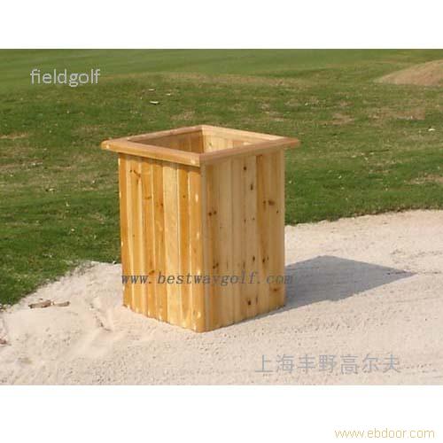 上海高尔夫用品 木质垃圾桶 销售�