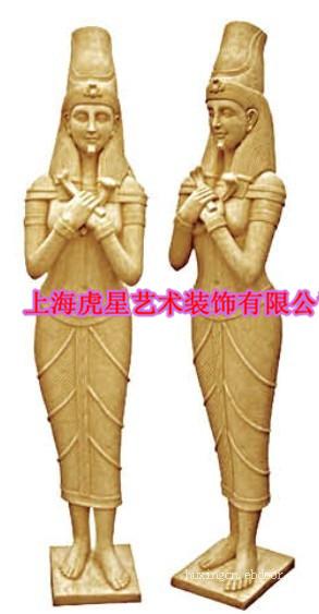埃及女立像，人造砂岩雕刻，砂岩雕塑价格