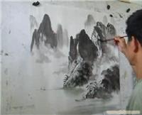上海民间手工艺现场绘画表演