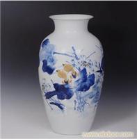 上海景德镇陶瓷家居装饰花瓶经销商 名家青花手绘陶瓷
