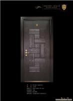 YSW-005（如意方中）|如意方中板雕门|豪华别墅门|别墅进户门