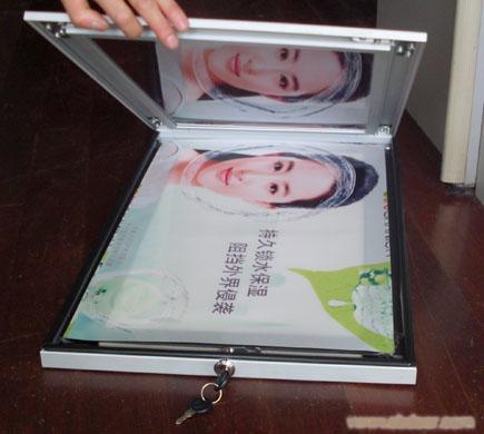 整体开启式防水上锁超薄灯箱厂家订做