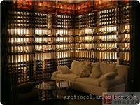 酒窖设计-会所酒柜子-酒店酒柜子