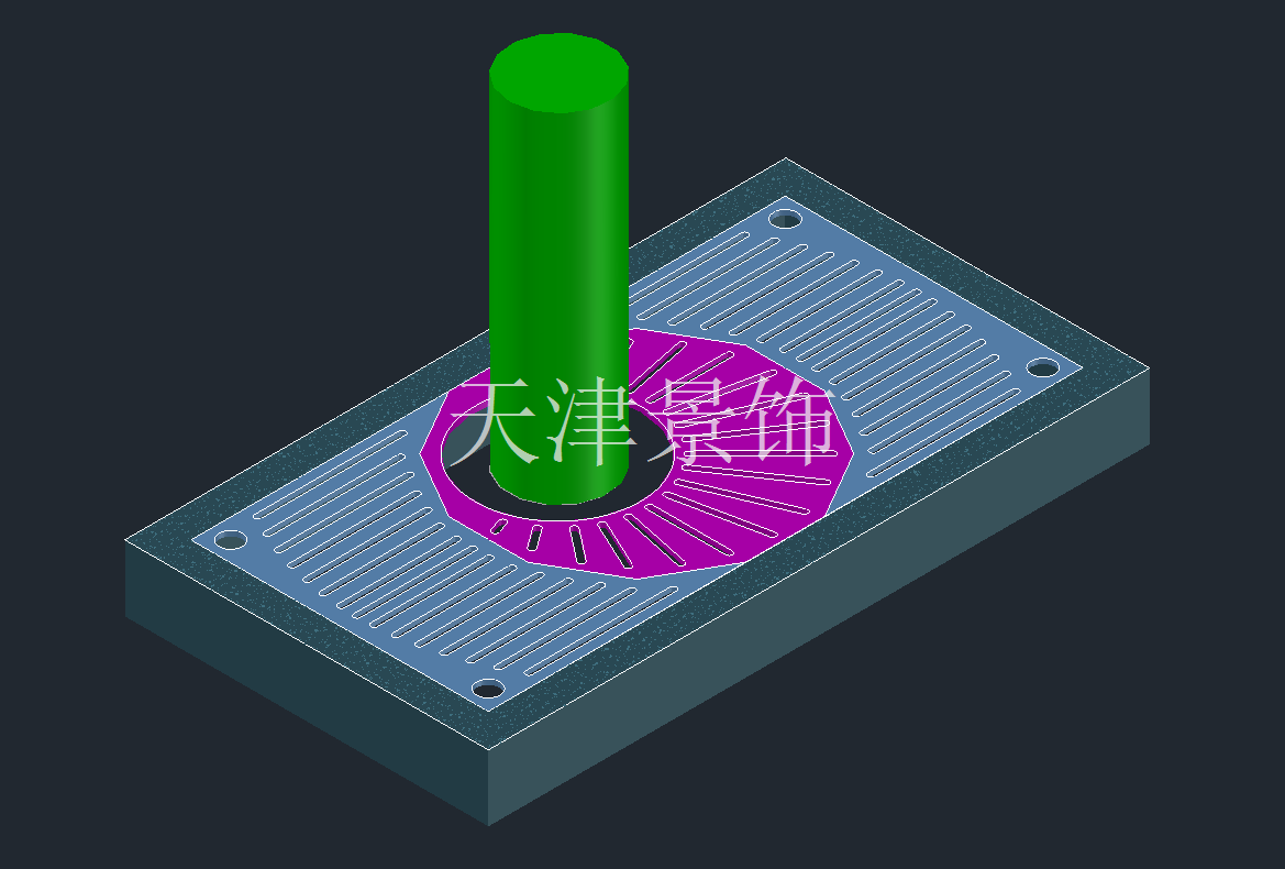中心转盘护树板