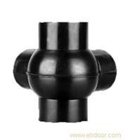 球型四通90度/135度/180度 同层排水PE管件 球通 水管接头配件
