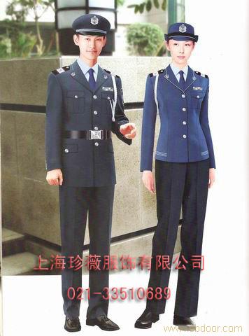 供应防寒保安服 冬季保安服 保安礼仪服 小区保安服