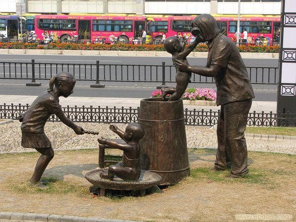 上海公园铸铜雕塑�
