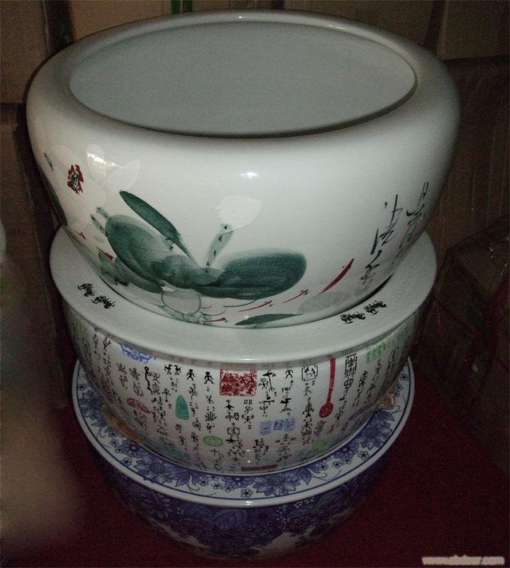 上海景德镇陶瓷鱼缸专卖店