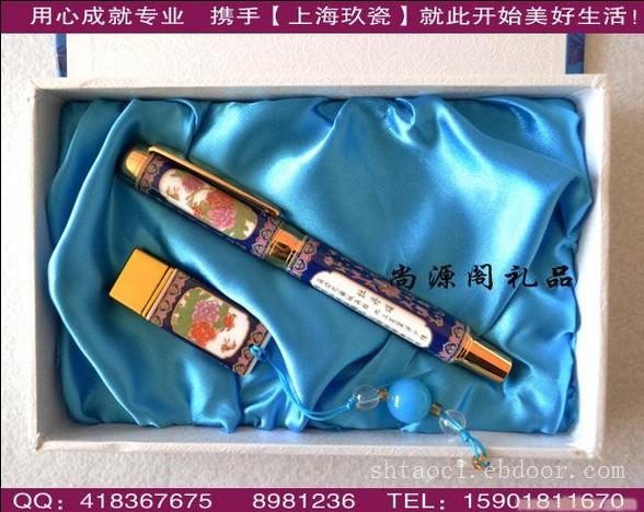 【校庆礼品】景泰蓝陶瓷笔,景泰蓝签字笔,适合周年纪念礼品