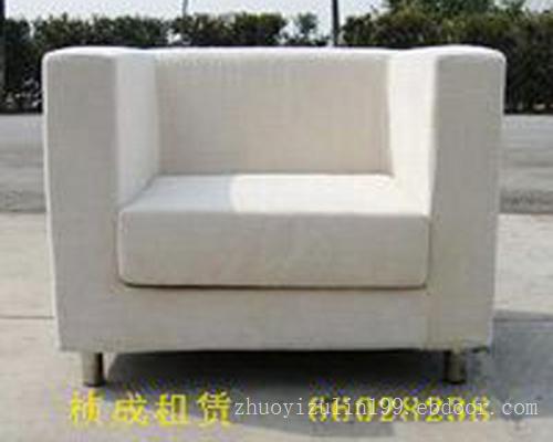 白色单人沙发 ZC-004,上海沙发租赁,上海桌椅租赁