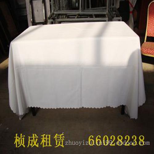 白色台布配长条桌,上海长条桌租赁