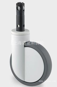 6寸医疗脚轮/双轮片医疗中控轮/不锈钢医疗脚轮/医疗脚轮/镀鉻医疗脚轮