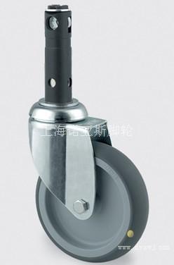 4寸医疗脚轮/双轮片医疗中控轮/不锈钢医疗脚轮/医疗脚轮/镀鉻医疗脚轮