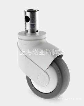3寸医疗脚轮/双轮片医疗中控轮/不锈钢医疗脚轮/医疗脚轮/镀鉻医疗脚轮
