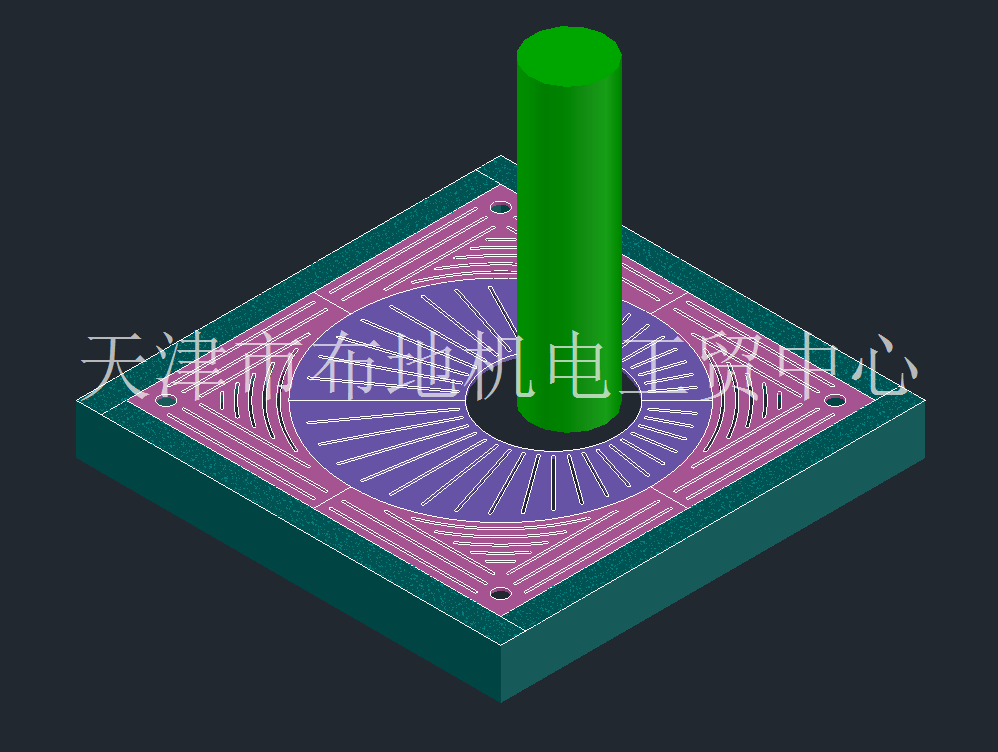 中心旋转盘树篦子