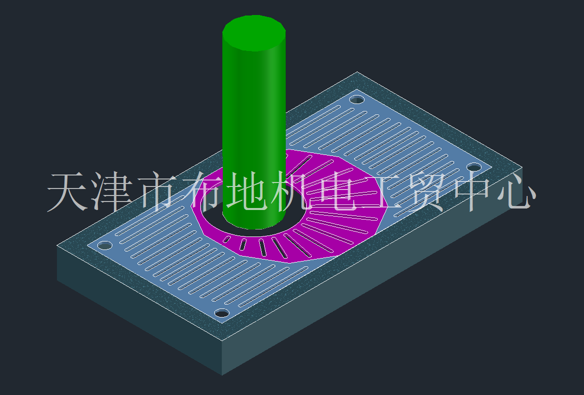 中心旋转盘树篦子