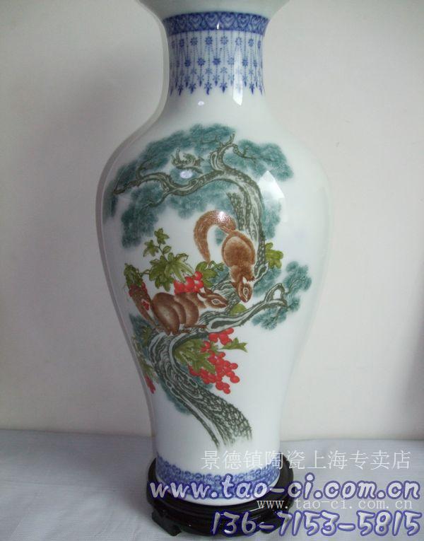 上海景德镇陶瓷大花瓶价格-落地大花瓶专卖