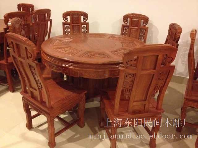 象头圆桌/上海红木圆桌