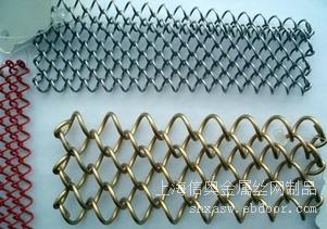 上海厂家供应铝丝钢丝金属装饰网金属垂帘