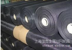 上海长期现货供应80目平织塑料过滤铁丝布黑丝布