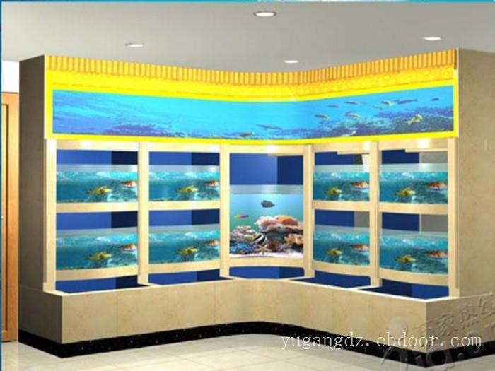 酒店海鲜鱼缸定做 上海亚克力鱼缸加工厂