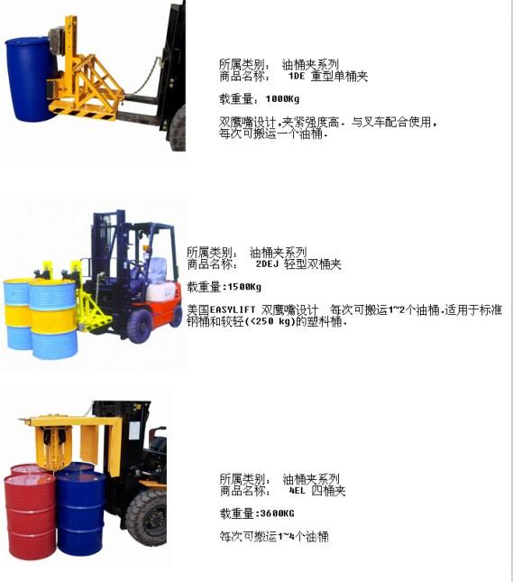 上海叉车维修配件-上海油桶夹具-油桶夹具批发价格-油桶夹具厂家
