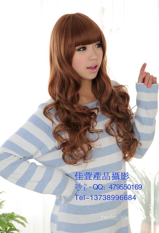 找义乌淘宝摄影-佳萱摄影工作室的假发产品摄