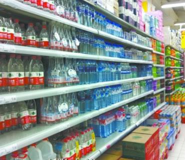 加工订做 产品金属展示架 矿泉水展示架 纯净水品牌展示架