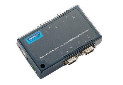 USB-4604BM研华USB 转4端口RS-232/422/485 转换器，带浪涌保护