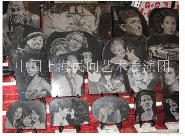 影雕作品-上海民间手工艺表演