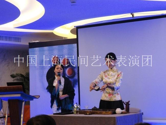 茶道艺人现场表演-上海民间茶艺表演