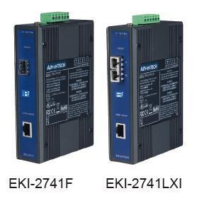 EKI-2741系列研华工业级千兆以太网光电转换器