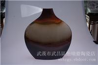 高温色釉扁平  武汉景德镇工艺品