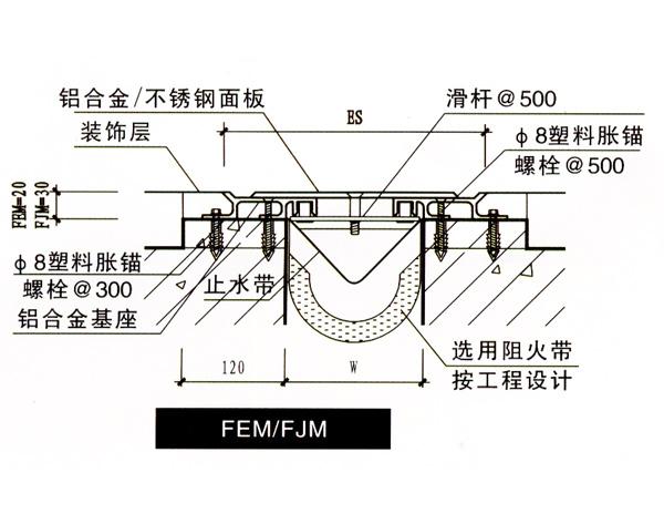 金属盖板型FEM/FJM 建筑变形缝装置