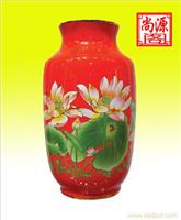 醴陵红瓷上海专卖  中国红瓷花瓶 