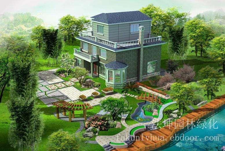 上海别墅景观工程设计-别墅景观设计