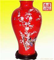 红瓷花瓶专卖 上海中国红瓷 陶瓷花瓶订购 