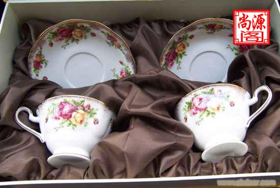 咖啡杯碟专卖 骨瓷广告杯碟 上海咖啡杯碟批发�
