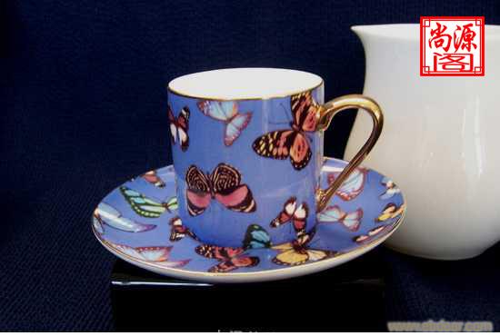 浓缩咖啡杯碟 上海咖啡杯碟批发 定做陶瓷杯碟�
