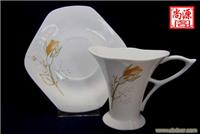陶瓷广告咖啡杯碟订购 上海陶瓷杯碟专卖 